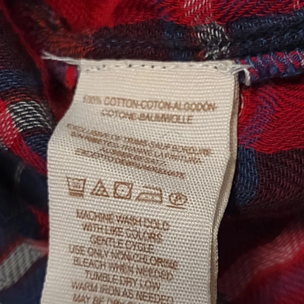Free People One of the Guys Mixed Plaid Shirt